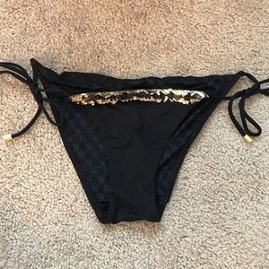 Victoria’s Secret black bikini bottoms size XS